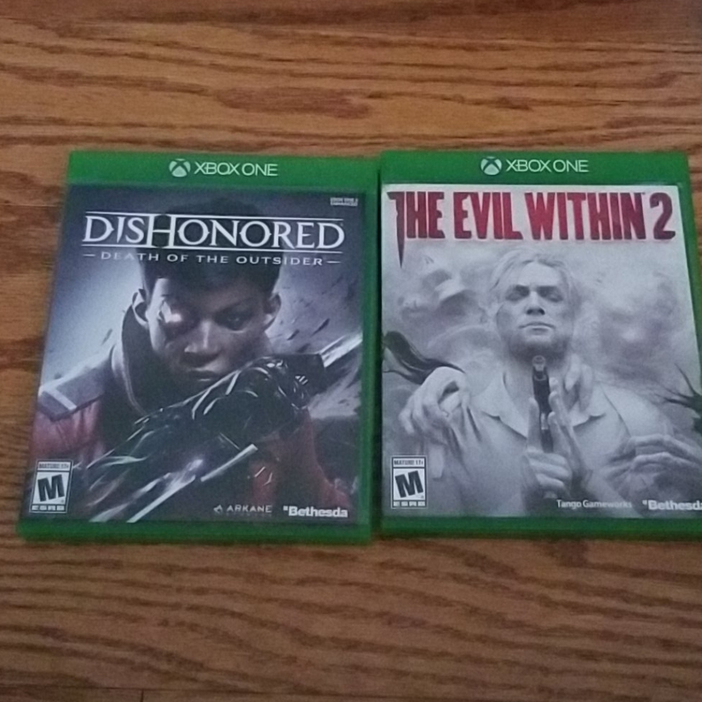 Dishonered death of the outsider and Evil Within 2